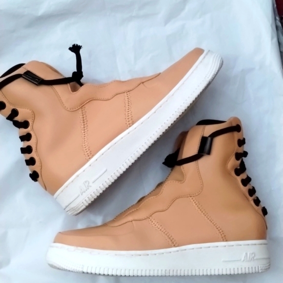 NIKE Air Force 1 Rebel XX Praline Boot Sneakers & Free Dust Bag Women Size 7 - Picture 2 of 11